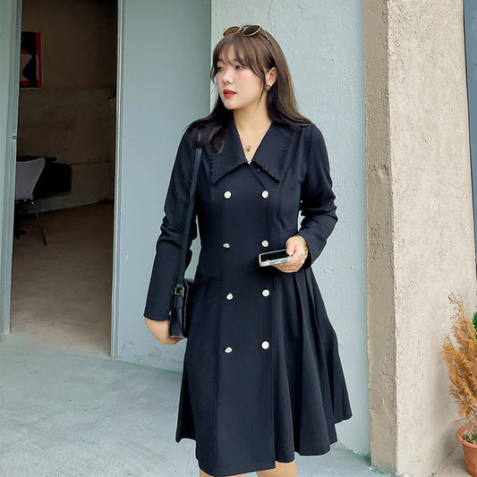 Large Size Women's Clothing Commuter Dress