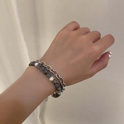 Frosted Bead Bracelet Japanese And Korean Style Simple Jewelry Women