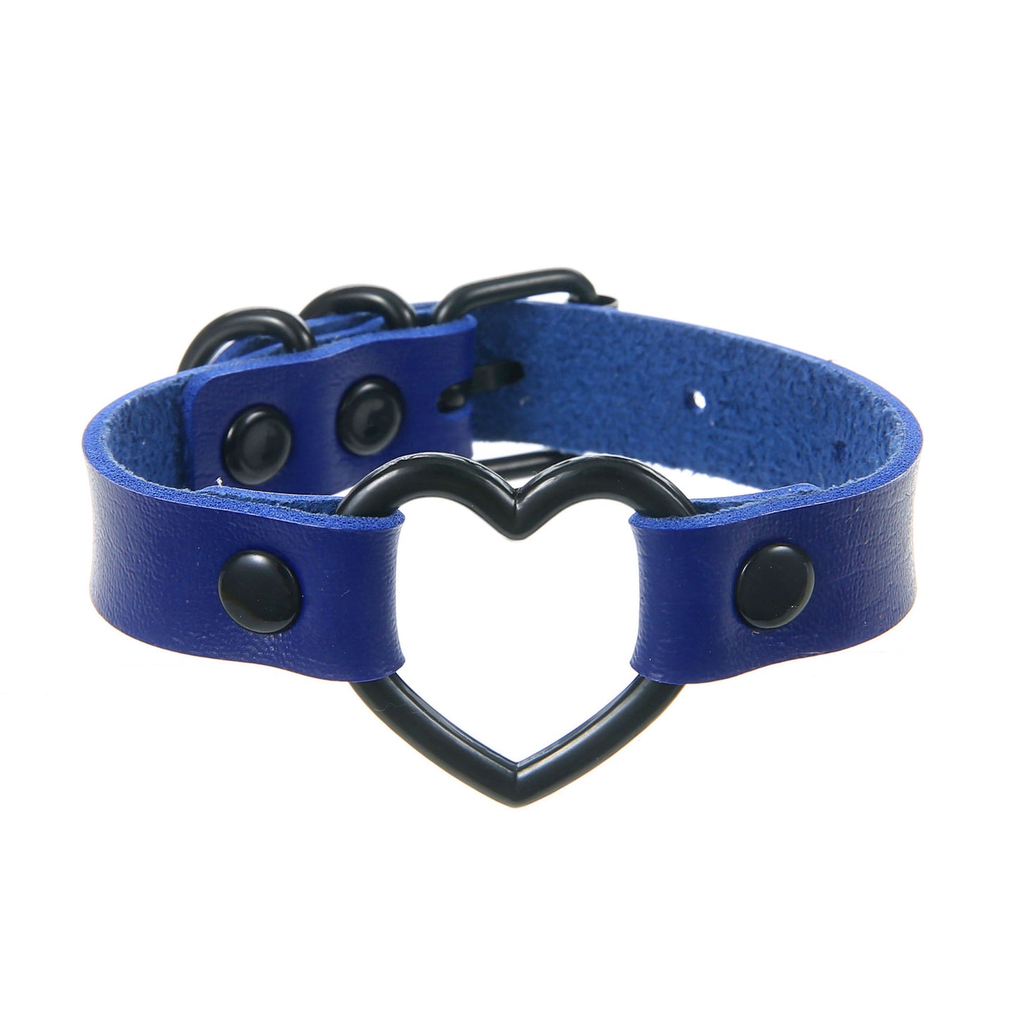 Punk Couple's Heart Hollow Leather Bracelet