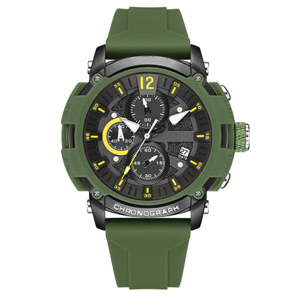 Men’s Multi-function Timing Luminous Waterproof Calendar Watch for Students