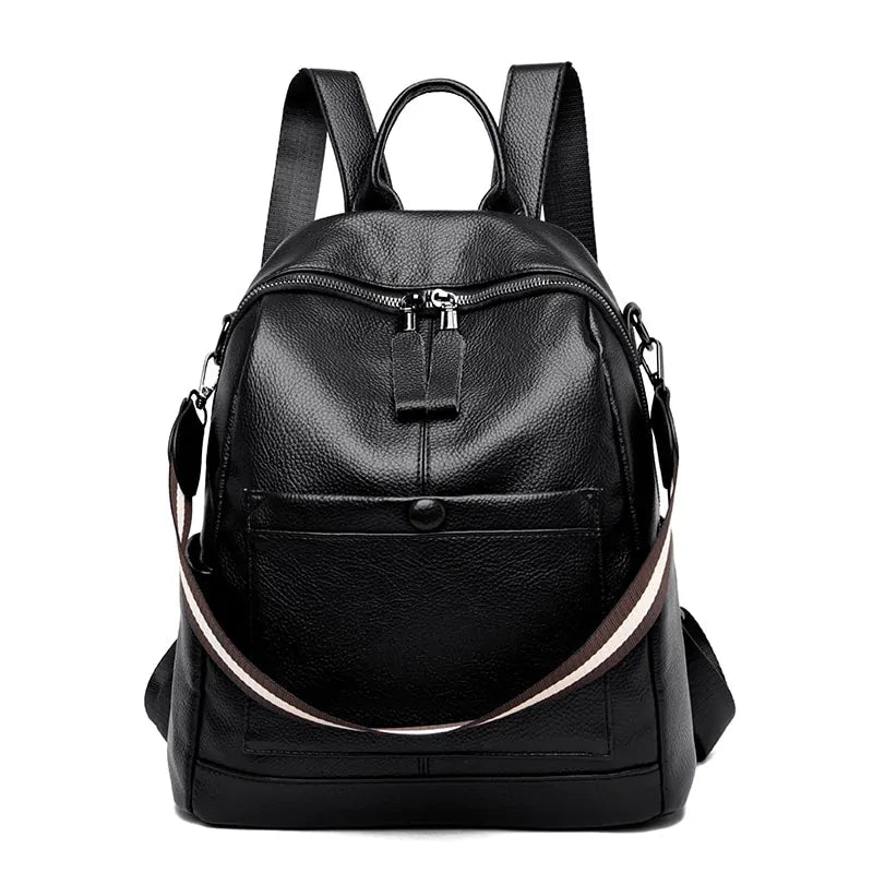 Women's Leather Backpacks - PureSelect