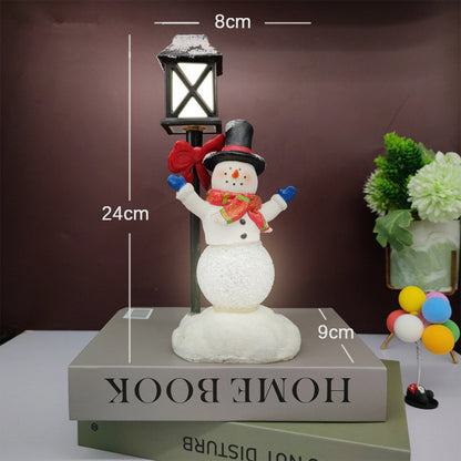 Resin Snowman Night Light