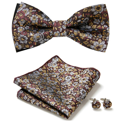 Three Piece Set Of Stylish Bow Ties