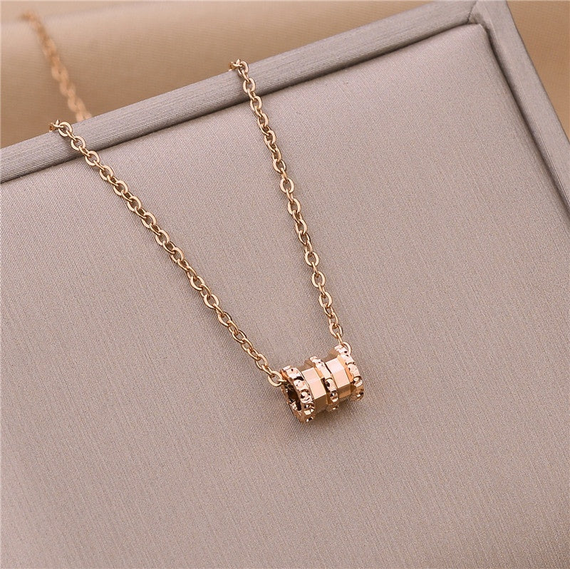 Small Waist Necklace Women's Gold-plated Short Clavicle Chain All-match Instafamous Pendant