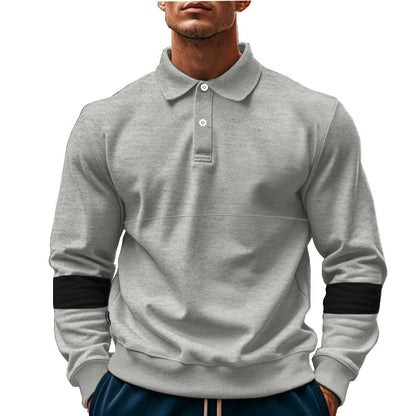 Long-Sleeved Lapel Polo Shirt - PureSelect