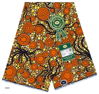 Printed Super Wax Fabric African