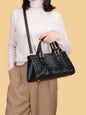 Retro Fashion Embossed Handheld Shoulder Messenger Bag