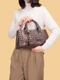 Retro Fashion Embossed Handheld Shoulder Messenger Bag