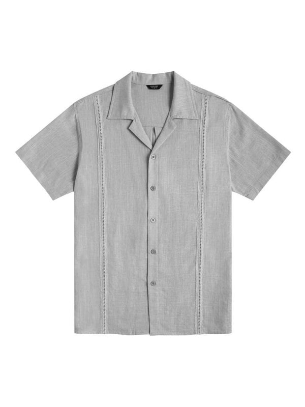 Men's Casual Linen Guayabera Shirt