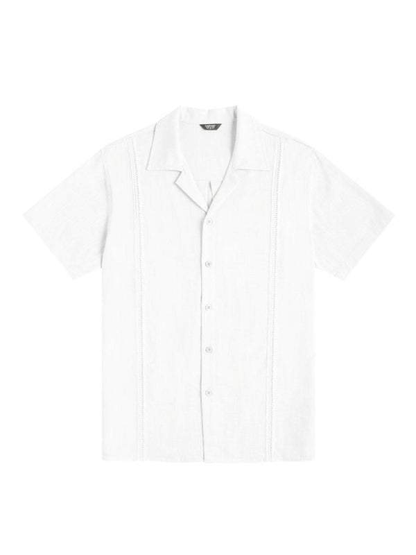 Men's Casual Linen Guayabera Shirt