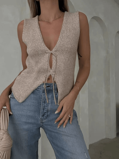 New fashionable and comfortable rope woolen vest