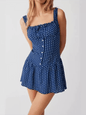 Polka dot print slip dress - PureSelect