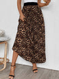 New Leopard Pleated Skirt