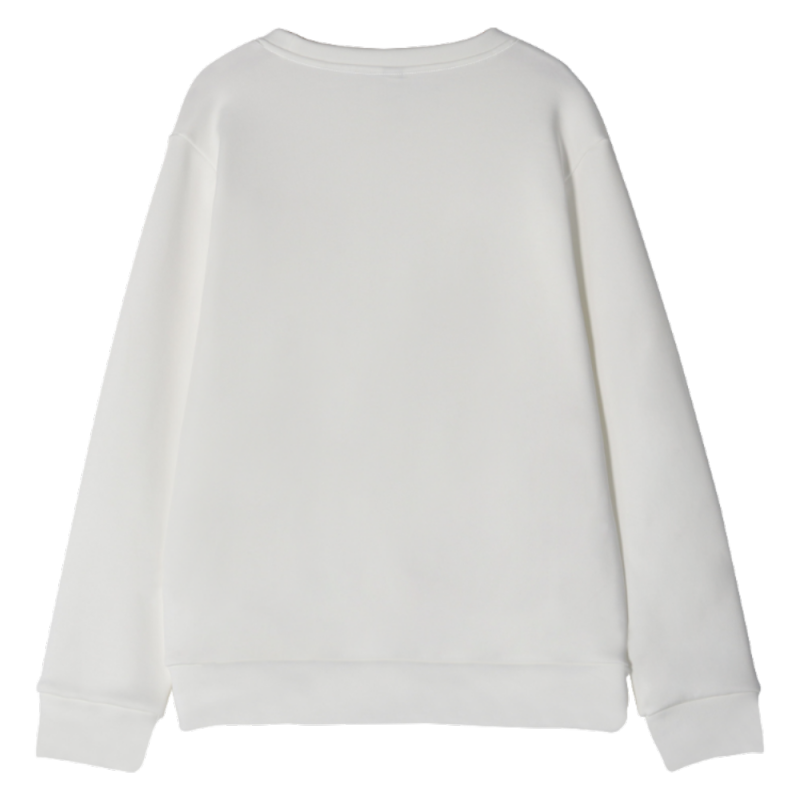 Large pocket crew neck sweatshirt