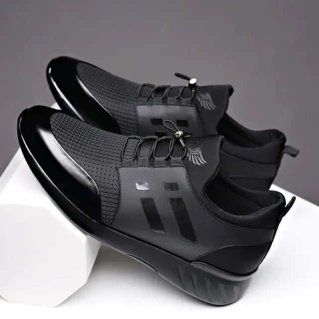 Men's Shoes Quality Lycra+ Cow Leather Shoes Brand - PureSelect