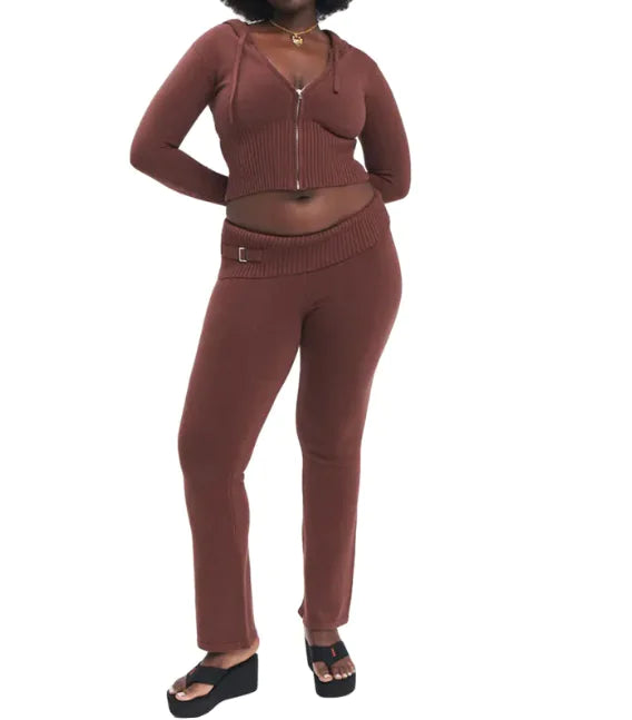 ChicComfort High-Waist Hoodie & Pants Set - PureSelect