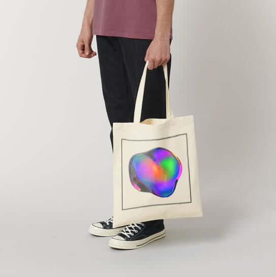 Custom tote bags made from 100% organic cotton