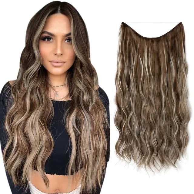 SARLA Synthetic Wave Clip-In Hair Extensions - PureSelect