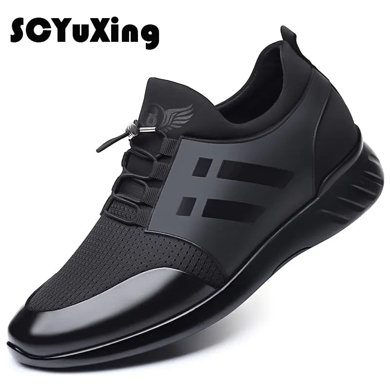 Men's Shoes Quality Lycra+ Cow Leather Shoes Brand - PureSelect