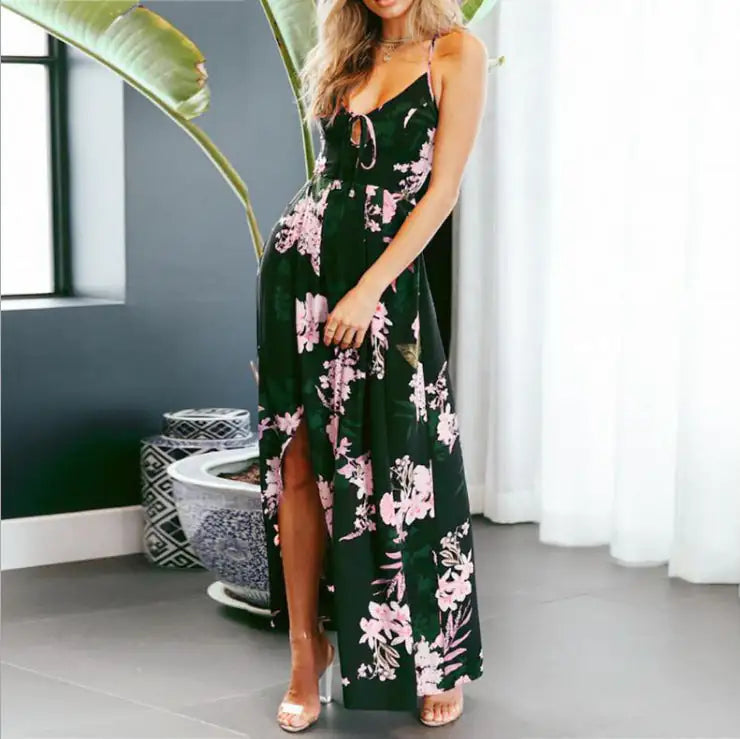 European And American Long Skirts, Printed Big Dresses, Foreign Trade Women'S Clothing - PureSelect